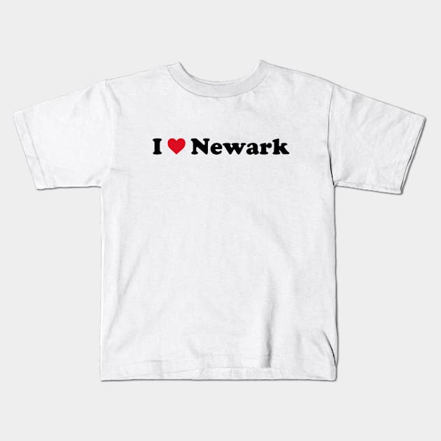 I Love Newark City Kids T-Shirt by Novel_Designs